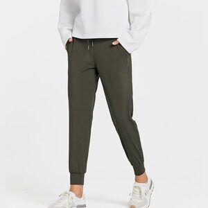 Libin Women’s Olive Green Stretch Joggers, 3XL
